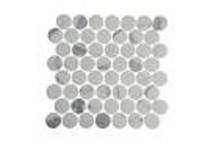 CARRARA RECYCLED CIRCLE MOSAIC 289X289MM