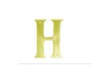 EUROBRASS BRASS H LETTER 75MM