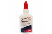 CRAFT PVA GLUE 40G DRIES CLEAR, SUITABLE FOR PAPER, WOOD, AND FABRIC