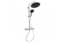 BLUTIDE EXPOSED CHROME SHOWER RAIL SET WITH MIXER