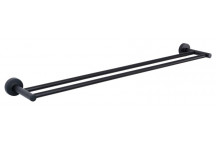 BLUTIDE GINGER BLACK DOUBLE TOWEL RAIL 600MM
