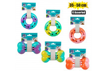 PETMALL DOG TOY BONE/RING 35-50CM