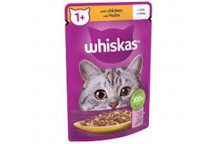 WHISKAS CAT FOOD CHICKEN IN JELLY SINGLE 85G