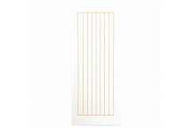 SWARTLAND GROOVES VERTICAL INTERIOR WHITE WOOD EMBOSSED DOOR 813X2032MM