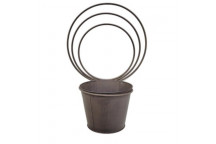 CIRCLES WALL PLANT HOLDER 35X19X49CM