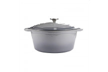 ROUND CASSEROLE (C/I)(3.5L)(GREY)