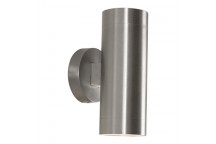 EUROLUX WALL LIGHT OUTDOOR BEAM 2LIGHT 240V ALUMINIUM