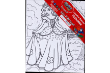 KIDS CRAFT PRINCESS CANVAS INCL CANVAS BRUSH 6XCOLOURS