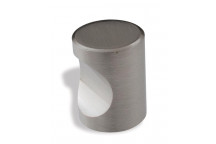 BRUSHED NICKEL CYLINDER KNOB 20MM