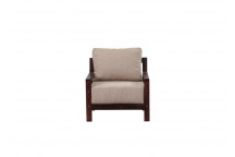 COUCH SALIGNA 1 SEAT BISCUIT OAK