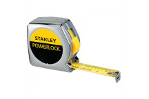 STANLEY WORKS POWERLOCK MEASURE TAPE CHROME PLATED 10M.
