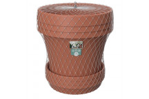 SEBO NAMIB DUNE PLASTIC POT AND SAUCER SET 25CM