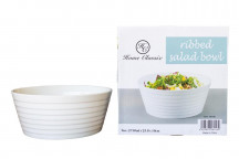 HOME CLASSIX ROUND RIBBED SALAD BOWL 2750ML