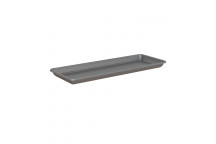 SAUCER PLASTIC VENEZIA RECTANGULAR L ANTHRACITE 60CM ARTEVASI