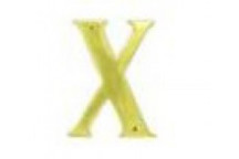 EUROBRASS BRASS X LETTER 75MM