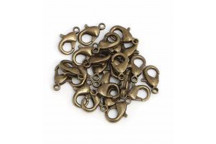 BRONZE LOBSTER FINDINGS 14MM 9PIECE