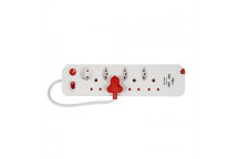 ELECTRICMATE  8WAY MULTIPLUG WITH SINGLE SWITCH AND 2.1USB AND SURGE