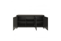 MADRID BLACK BUFFET CABINET 3XDOOR AND INN DRAWER