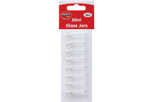 MINI CRAFT GLASS JAR 40X14MM 8PIECE