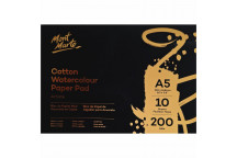 A5 WATERCOLOUR CRAFT COTTON PAPER 10 SHEETS 200GSM