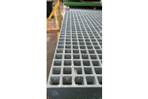 FIBRE GLASS GRATING ISOPHTHALIC POLYESTER GREY 25/38/38 2440MM X 1220MM