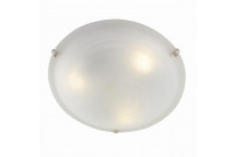 EUROLUX E27 WHITE BRASS AND CHROME CEILING LIGHT 3X60W 400MM