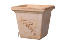 DEROMA QUADRO OLIVE TERRACOTTA CLAY POT 25CM NO.3