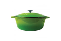 LKS GREEN OVAL CASSEROLE 4L