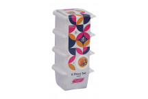 CONTOUR WHITE PLASTIC CONTAINER SET 4X120ML