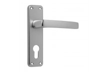 DUBAI BLISTER ALUMINIUM CYLINDER LEVER ON BACKPLATE DOOR FURN