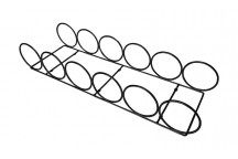 BLACK SLIME LINE 6 RING WINE RACK 5X195MM
