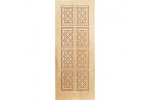 KAYO SEMI EXTERIOR DECORATIVE ROUTERED MEDIUM DUTY DOOR 813X2032MM