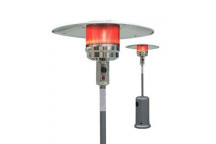 SILVER POWDER COATED GAS PATIO HEATER 2.21M