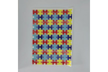 CRAFT AUTISM PUZZLE FAUX LEATHER A13