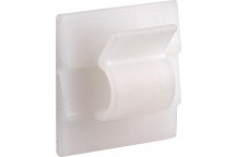RUWAG WHITE MOUNT PAD CABLE CLAMP 12X26MM 10PER PACK