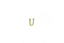 EUROBRASS BRASS U LETTER 75MM