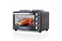 TEVO TRADING ELECTRIC OVEN WITH 2 PLATE STOVE 23L BLACK BENNETT READ.