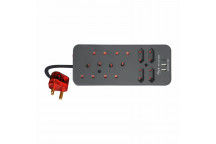 MULTIPLUG  SURGE PROTECT CPMP004 8WAY   3.4AMP USB C&A CHARGEPRO
