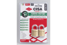 PADLOCK 30MM  2PP KEYED ALIKE 2201030KX2BLST TAMPER PROTEKT  CISA