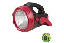 EUROLUX RED AND BLACK RECHARGEABLE LED TORCH