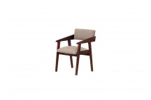 PATIO CHAIR IN SALIGNA WITH BISCUIT OAK SLIMLINE
