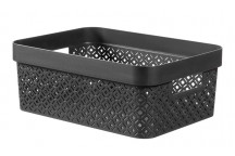 TERRAZZO BLACK STORAGE BASKET 11L