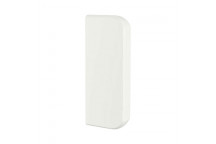 WHITE 2X COMPARTMENT END CAP