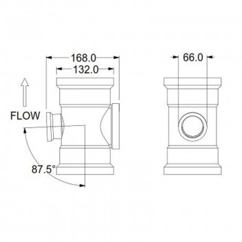 EUROCELT SUNRIDGE SV 110X50MM JUNCTION 90DEG REDUCER SINGLE AH EUROFIT