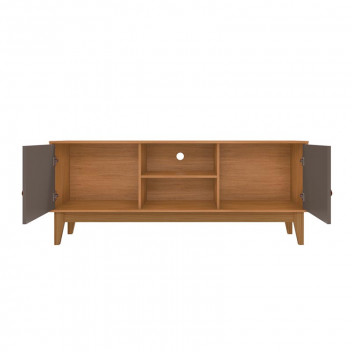 SAFIRA 2XDOOR PEARL GREY HIGH GLOSS TV STAND 60INCH