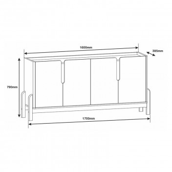 4DOORS LIZZ BUFFET 1.70M