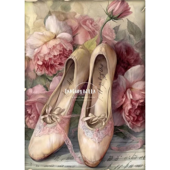 DECOUPAGE BLUSH BALLET DREAMS A3