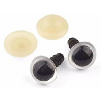 TEDDY CRAFT CLEAR EYES 10MM 9PAIRS