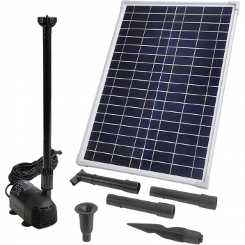 WATER HOUSE SOLAR POND PUMP/PANEL/NOZZLE 1400L/H