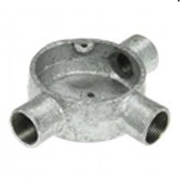 GALVANIZED 3WAY CONDUIT BOX 25MM